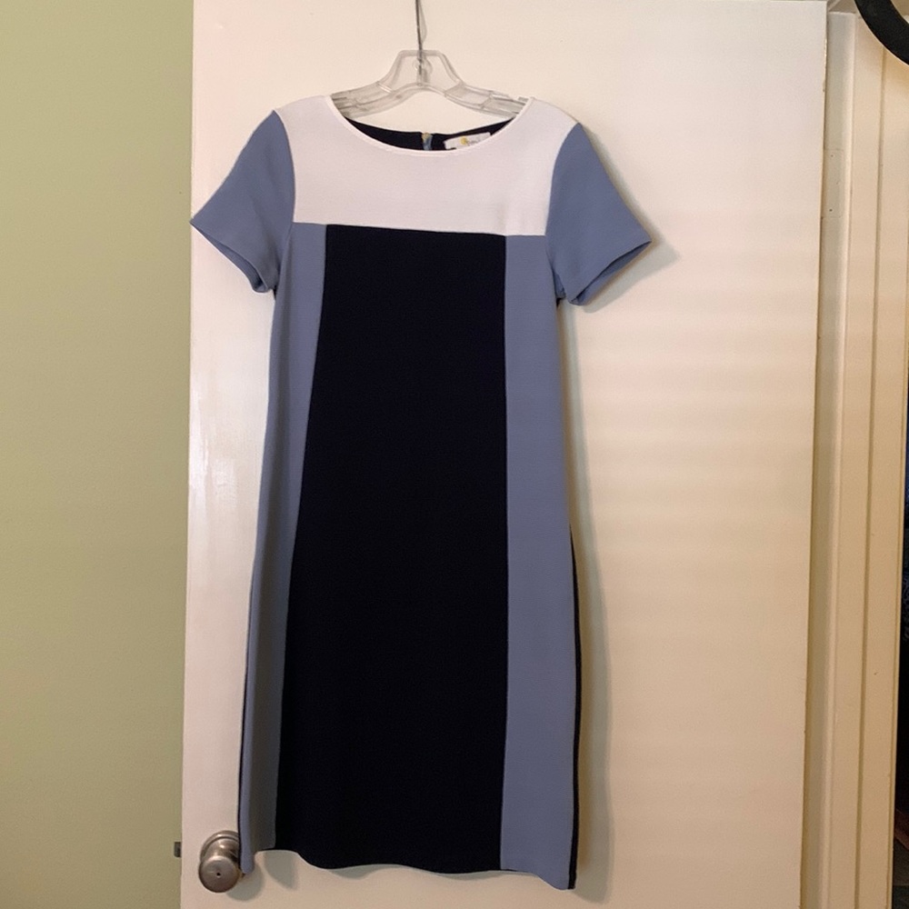 Boden Jeanette Ottoman knit color block dress, size 10R